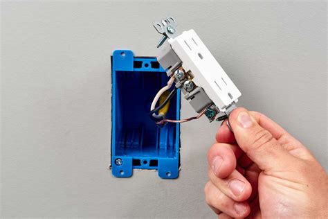 electrical recepticile box installed and open|receptacle box cable installation code.